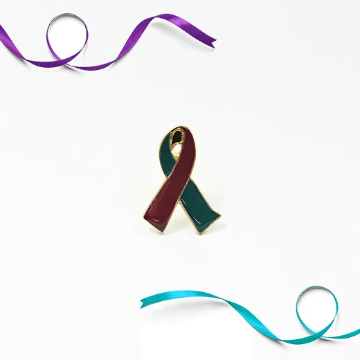 Ribbon - Teal & Purple