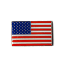 Flag - USA Rectangle Silver
