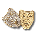Theater Mask Pin