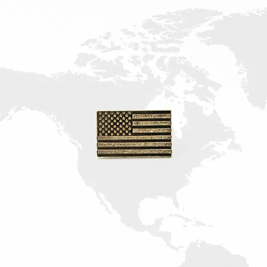 Flag - USA Gold On Gold